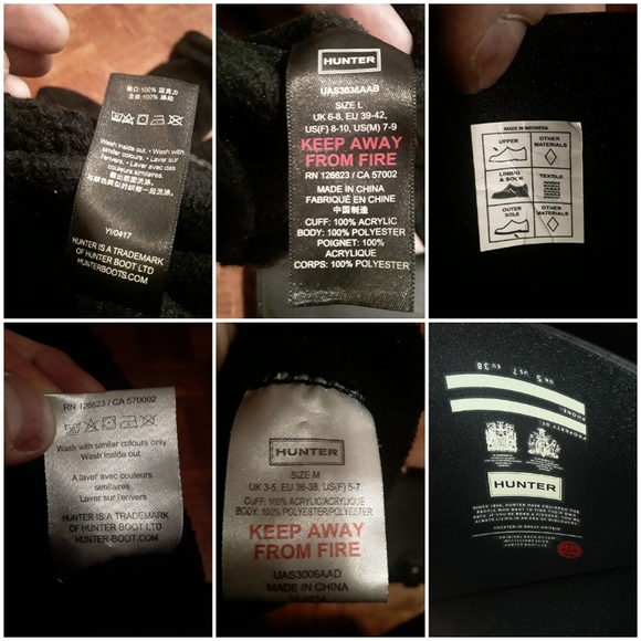 Like New "Hunter" Womens Size 7 Tall Heavy Duty Rubber Boot With 2 Pair Of Socks - Picture 2 of 16